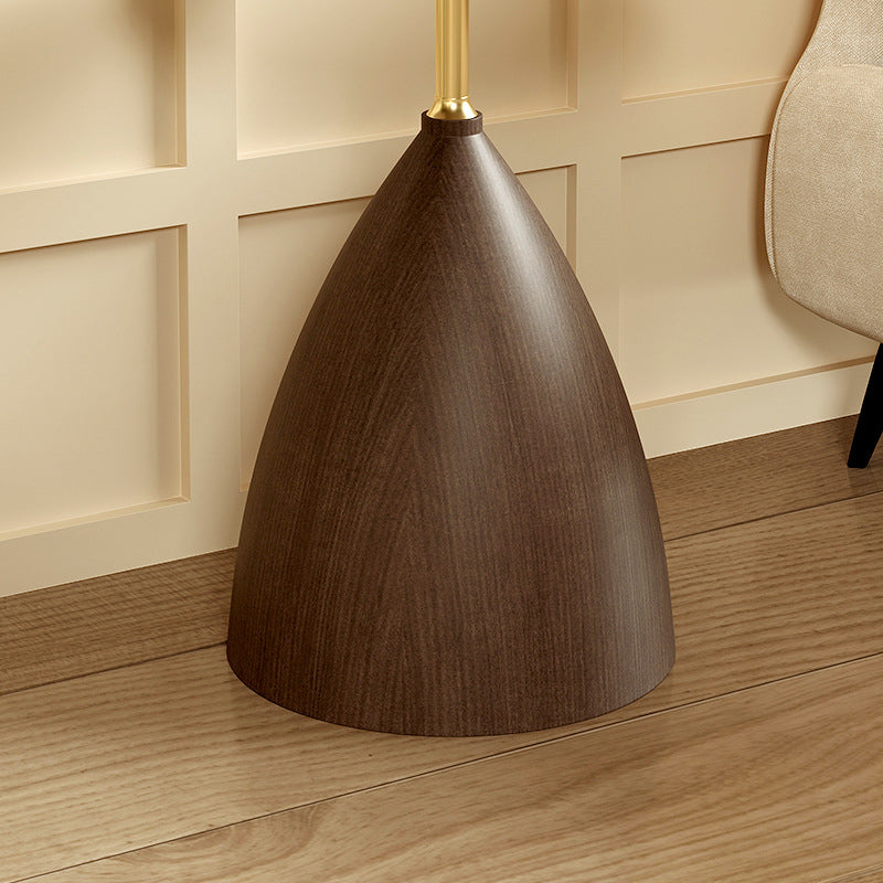 Minimalist Cone Glass Steel End Table
