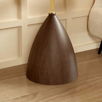 Minimalist Cone Glass Steel End Table