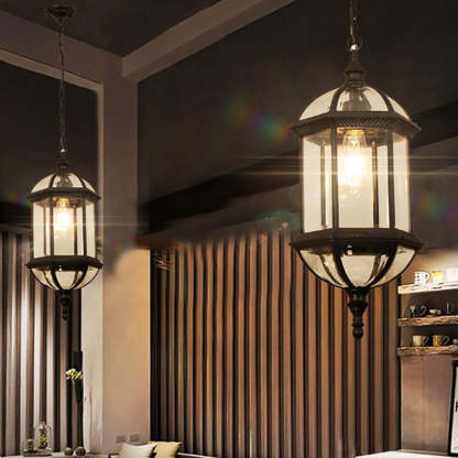 Retro Hexagonal Lantern Aluminum Waterproof