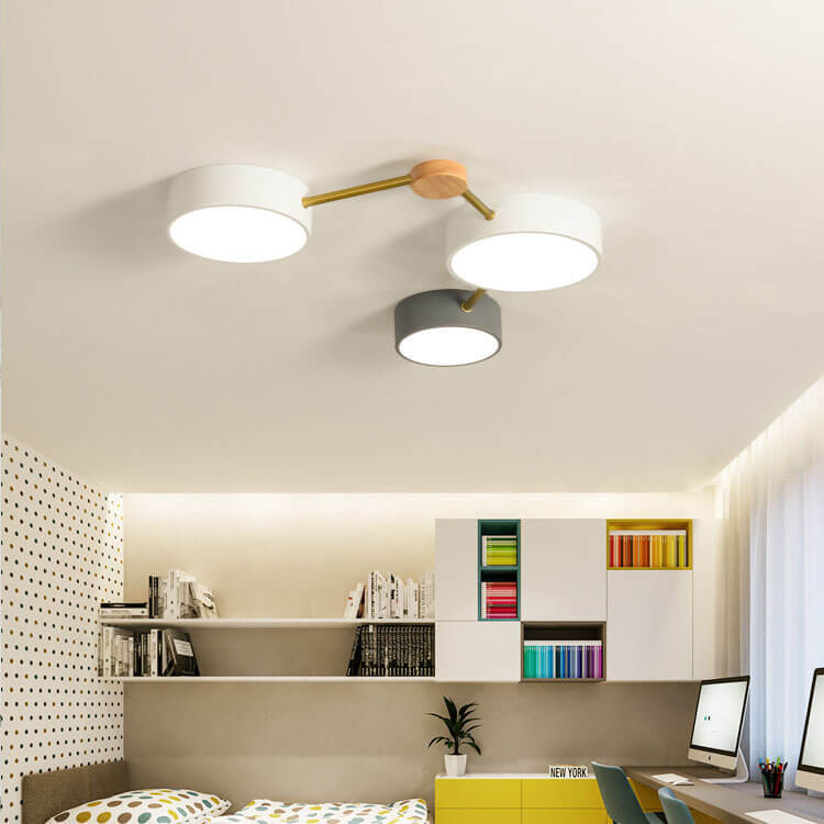 Scandinavian Minimalist Flush Mount Light