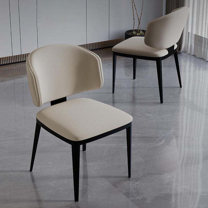 Modern Luxury Leather Iron Chair