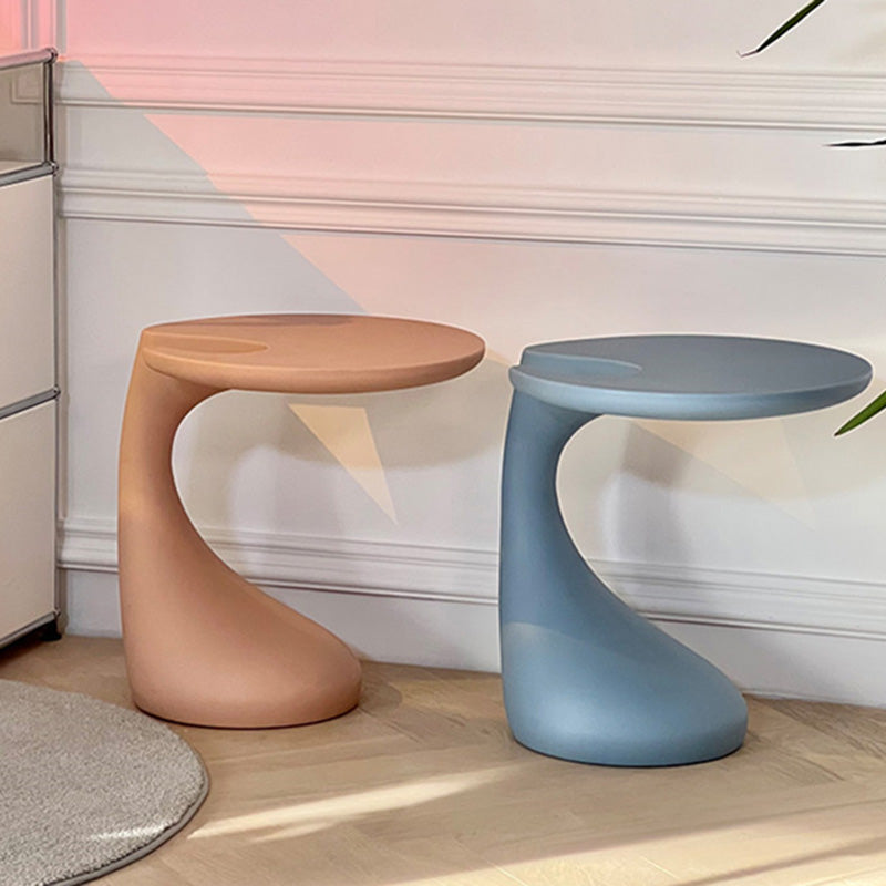 Contemporary C-Shape Coffee Table — Green