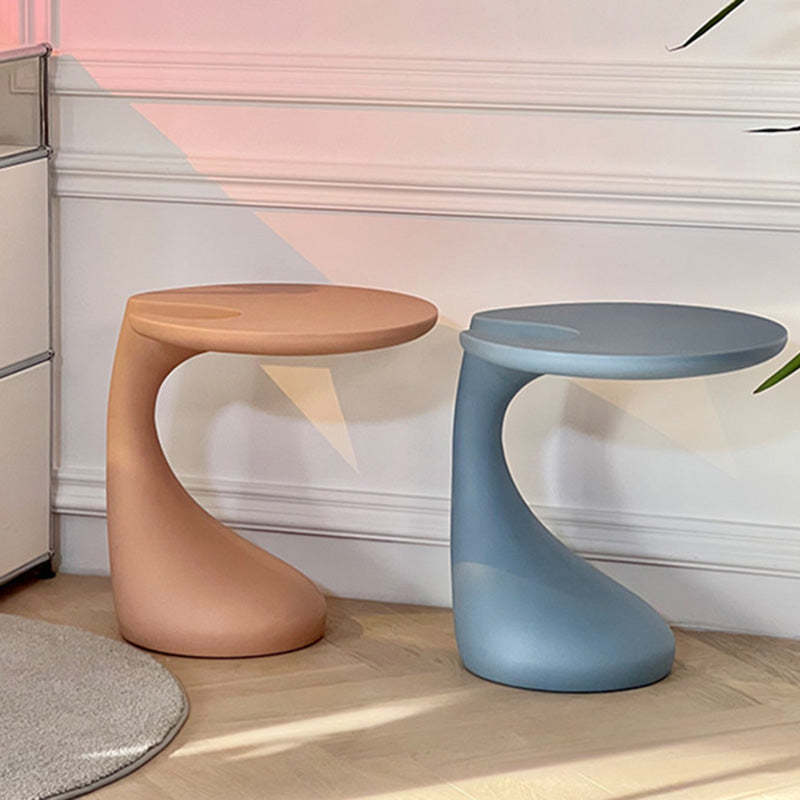 Contemporary C-Shape Coffee Table — Green