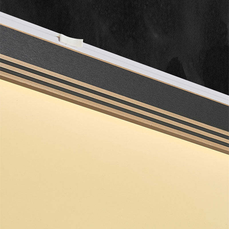 Chinese Square Geometric Acrylic LED Flush Mount Light