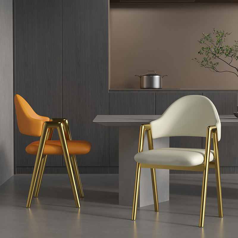 Contemporary Leather Upholstered Dining Chair