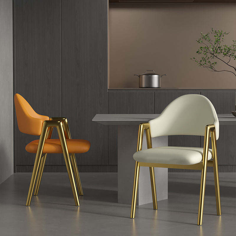 Contemporary Leather Upholstered Dining Chair