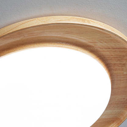 Japanese Minimalist Round Slim LED Flush Mount Light