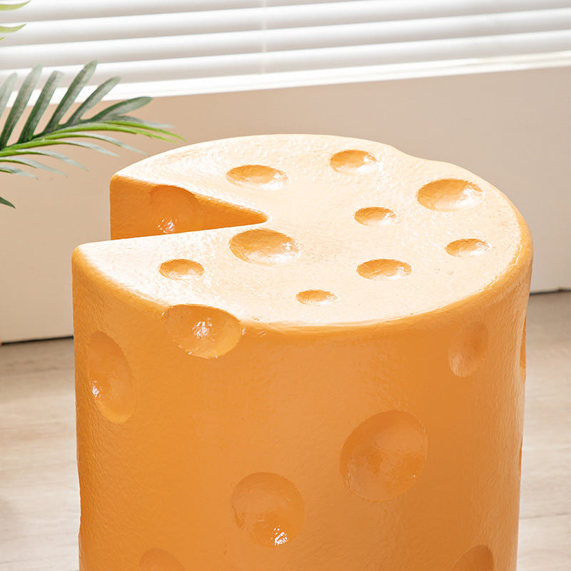 Contemporary Kids Cheese Resin Side Table