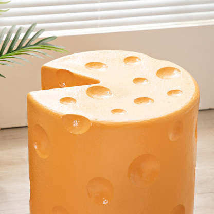 Contemporary Kids Cheese Resin Side Table