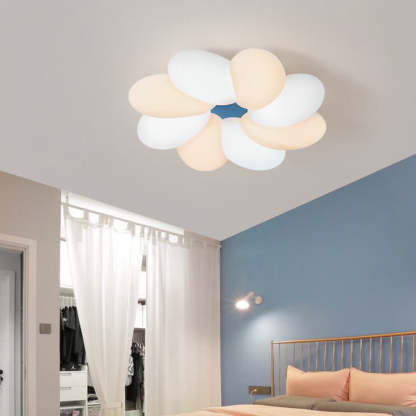 Nordic Colorful Flower LED Flush Mount Light