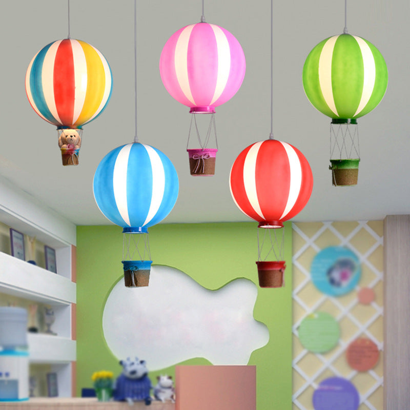Scandinavian Hot Air Balloon Iron Acrylic Pendant Light