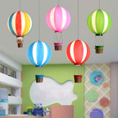 Scandinavian Hot Air Balloon Iron Acrylic Pendant Light