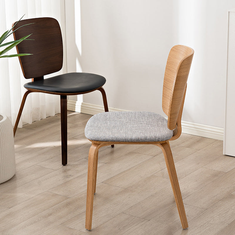 PU Leather Wood Dining Chair