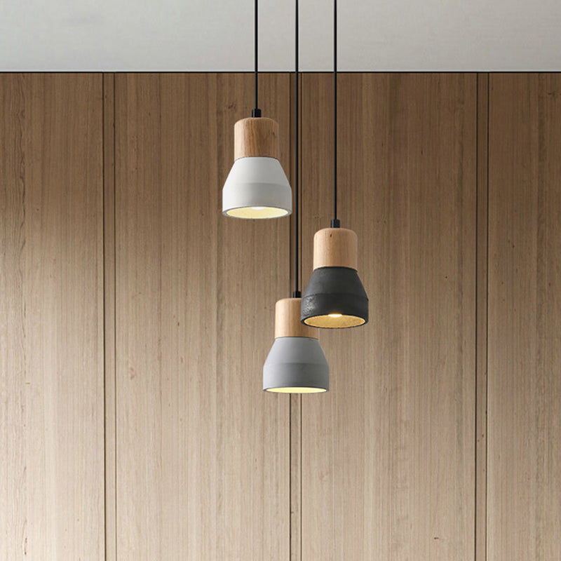 Nordic Cement Tapered Mini LED Pendant
