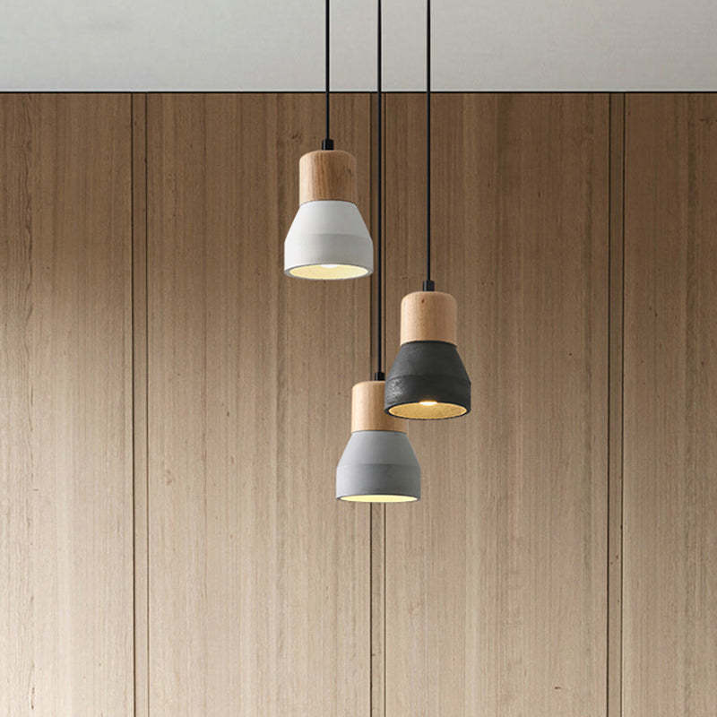 Nordic Cement Tapered Mini LED Pendant