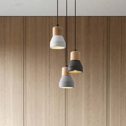 Nordic Cement Tapered Mini LED Pendant