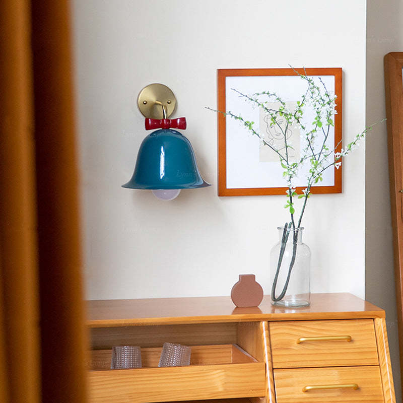 French Minimalist Bell Butterfly Iron Sconce