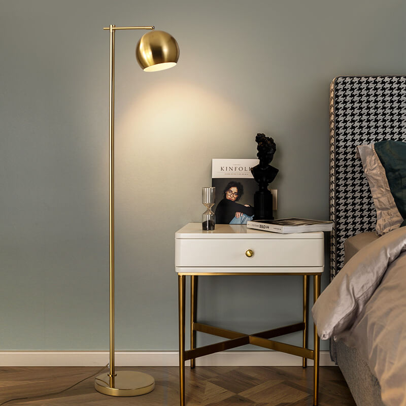 Black iron floor lamps - luxury — Brushed Gold / 220V-240V (UK/AU)