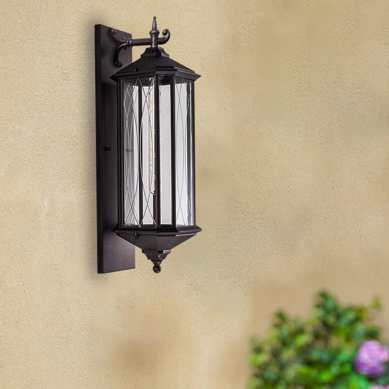 European Wrought Iron Outdoor Wall Sconce