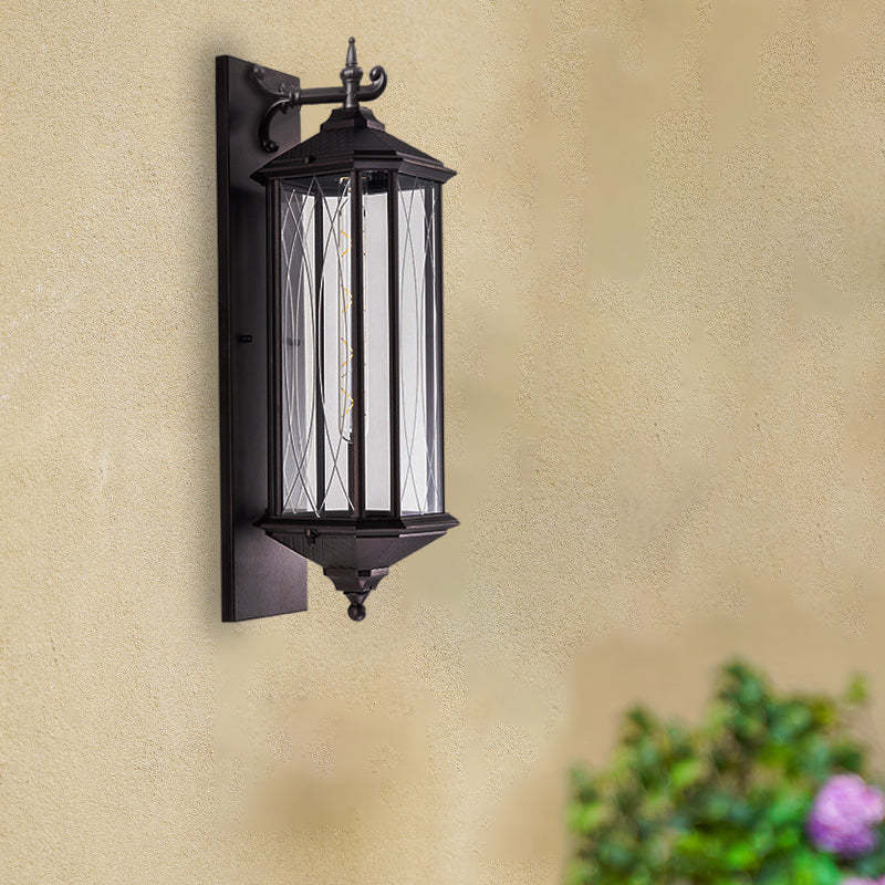European Wrought Iron Outdoor Wall Sconce