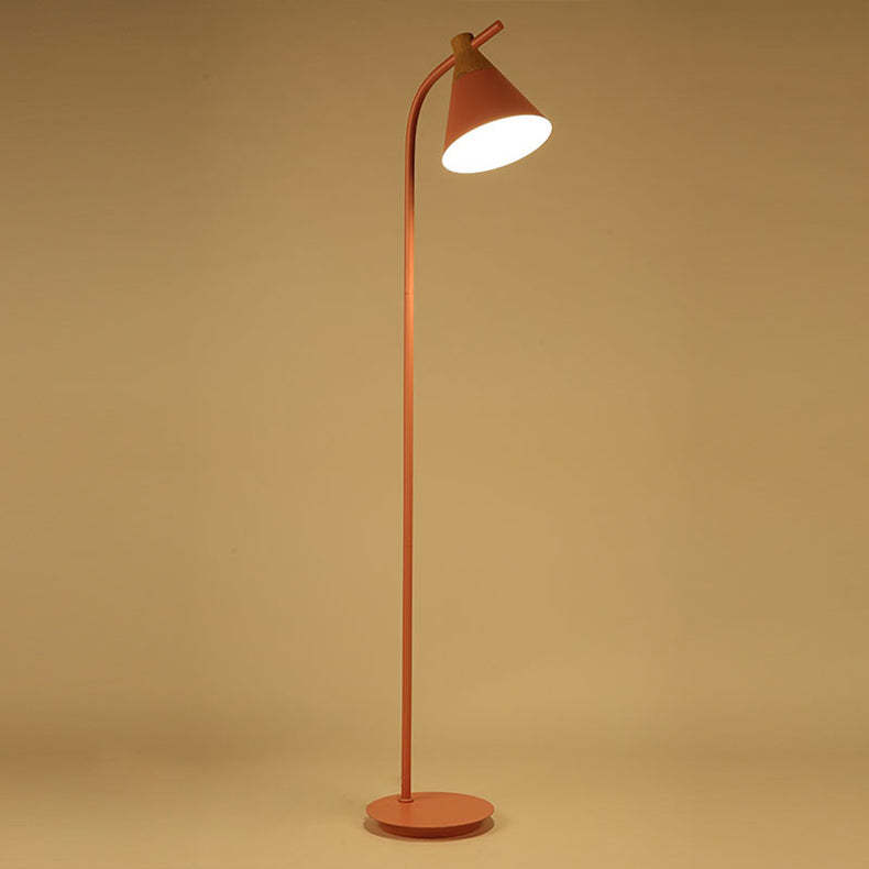 Nordic Macaron Cone Floor Lamp