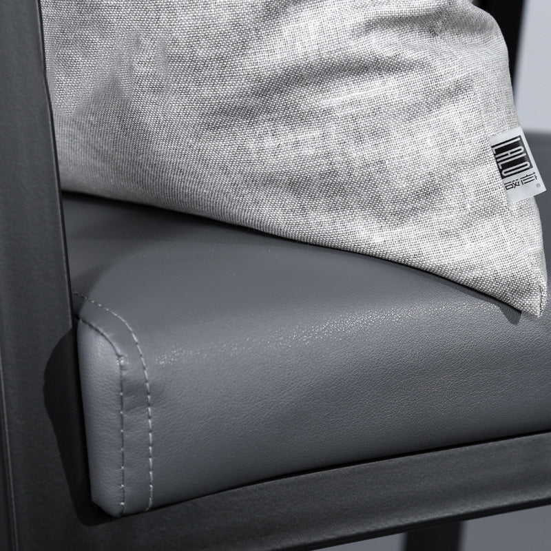 Minimalist PU Leather Steel Desk Chair