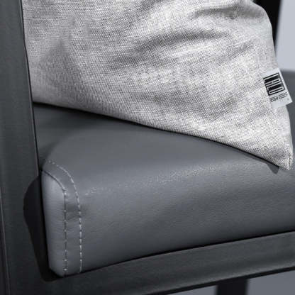 Minimalist PU Leather Steel Desk Chair