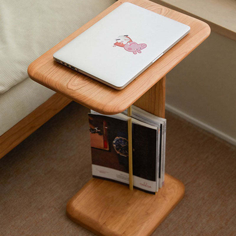 Minimalist Square Wood End Table