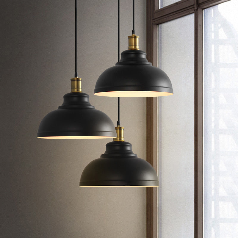 Modern dome pot gray pendant lighting — 11.81" W x 47.24" L x 9.84" H / White / 220V-240V (UK/AU
