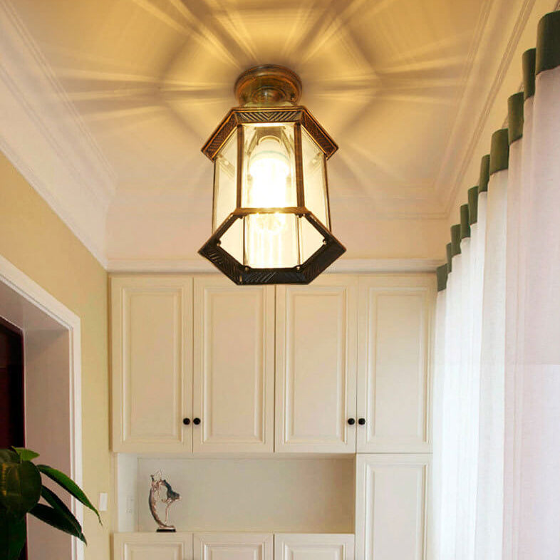 European Outdoor Hexagonal Lantern Waterproof