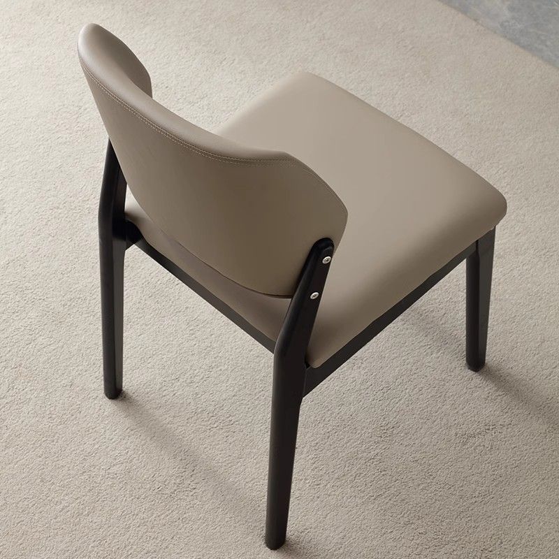 Nordic Wood Leather Chair