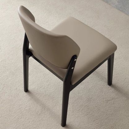 Nordic Wood Leather Chair