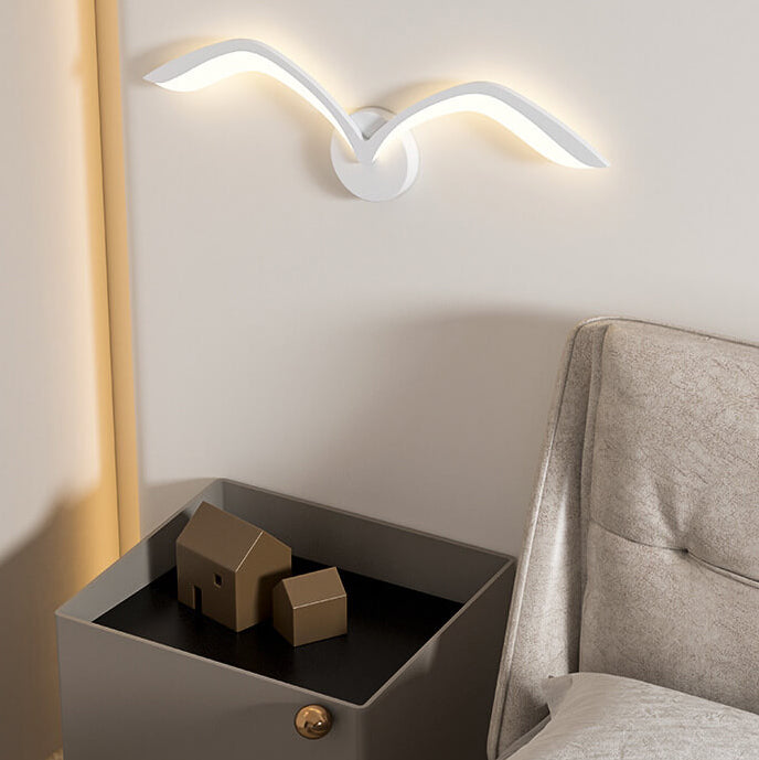 Decor home acrylic wall sconces for bedroom — Small (12"H / White / 220V-240V (UK/AU)
