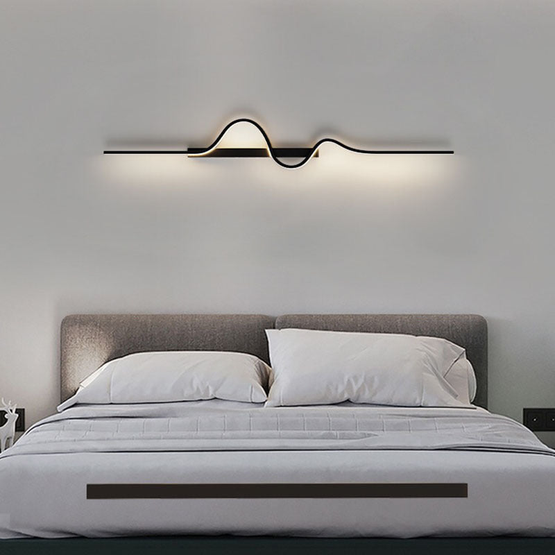 Minimalist Aluminum Corrugated Iron Frame LED Sconce