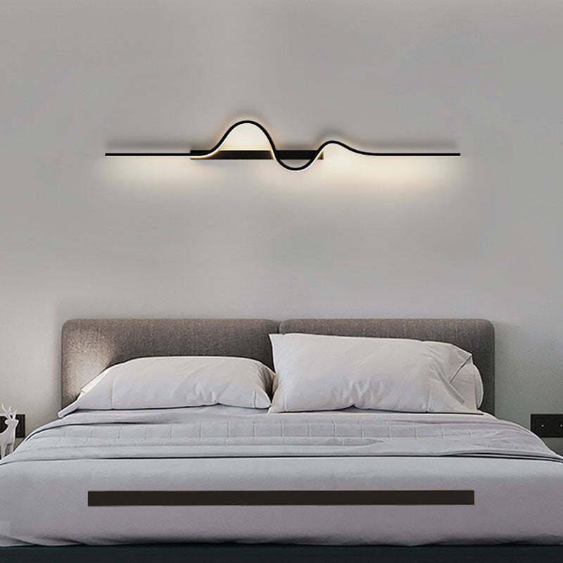 Minimalist Aluminum Corrugated Iron Frame LED Sconce