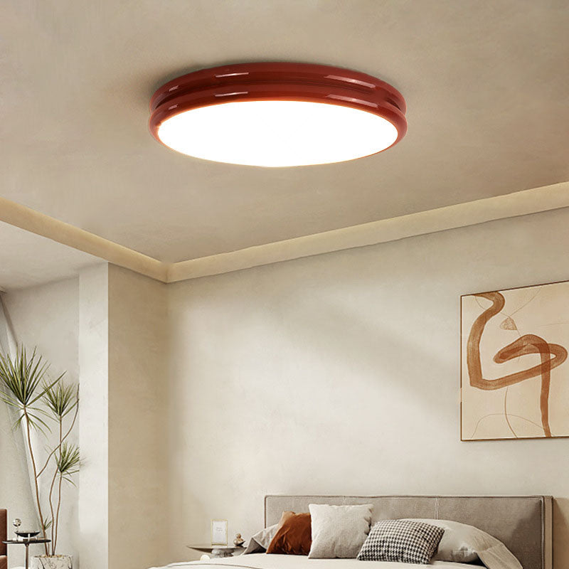 Modern Kids Wrought Iron Round LED Flush Mount Light