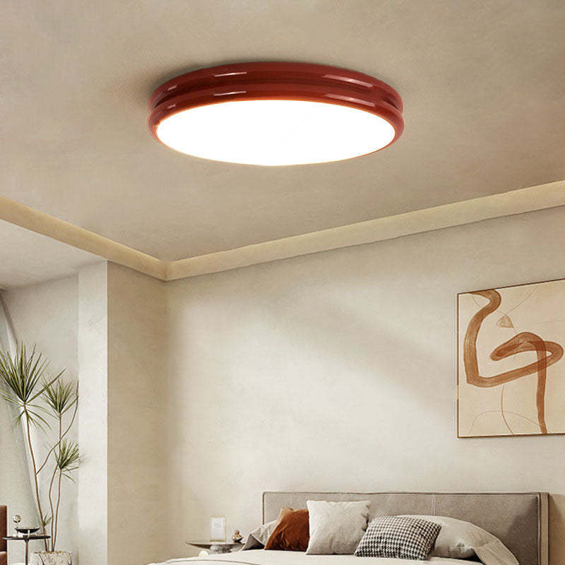 Modern Kids Wrought Iron Round LED Flush Mount Light