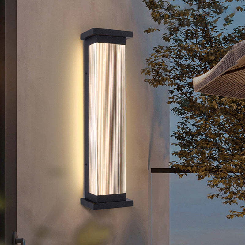 Minimalist Stainless Steel Wall Sconce - 01