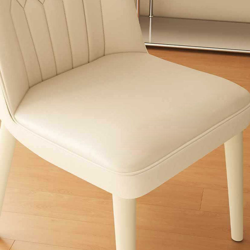 Modern Microfiber Leather Steel Dining Chair