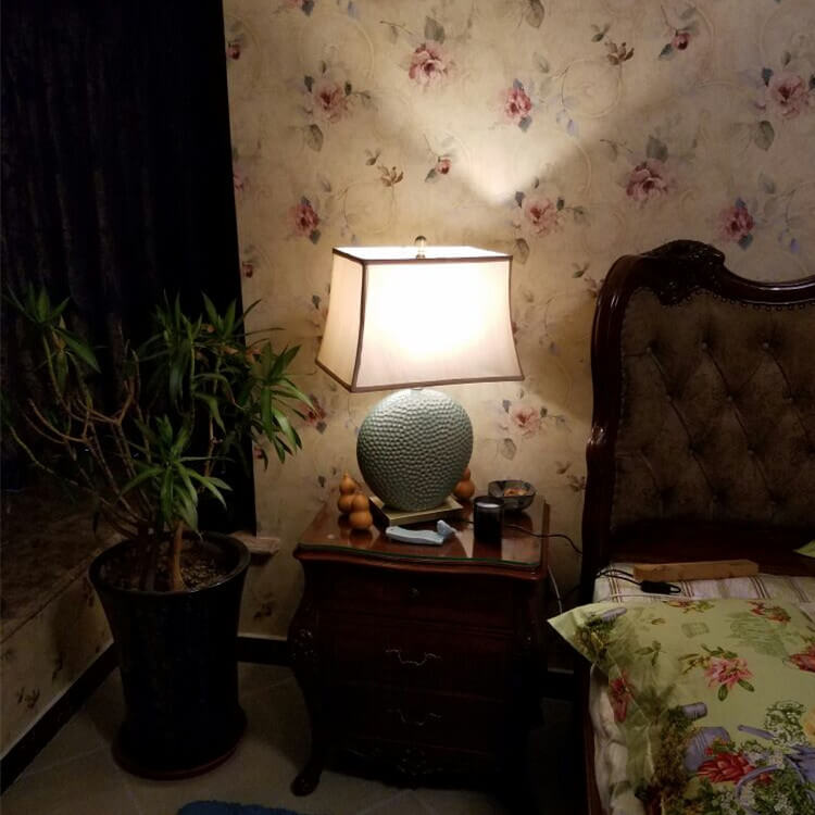 Nordic Luxury Ceramic Square Table Lamp