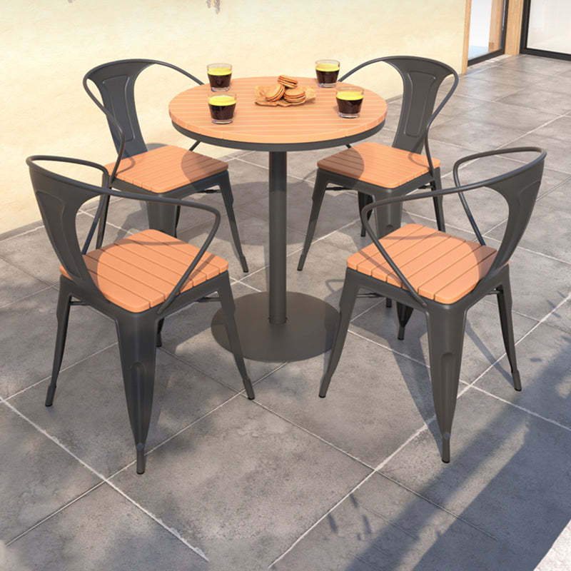 Nordic Plastic Square Outdoor Dining Chair