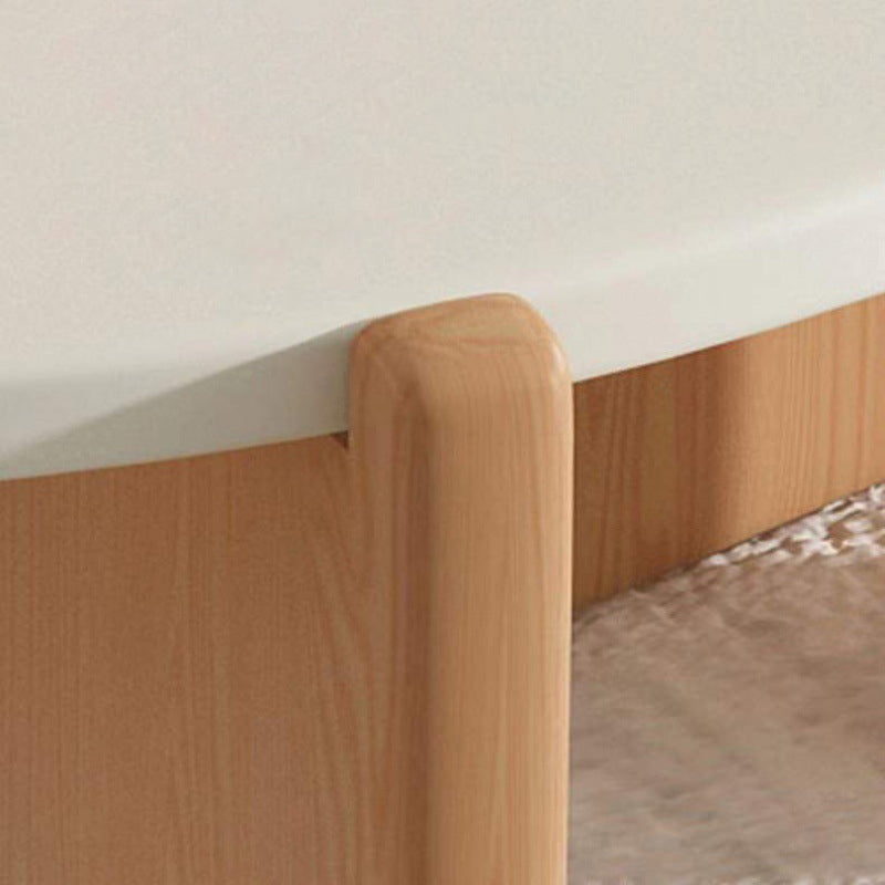 Minimalist Round Solid Wood Coffee Table