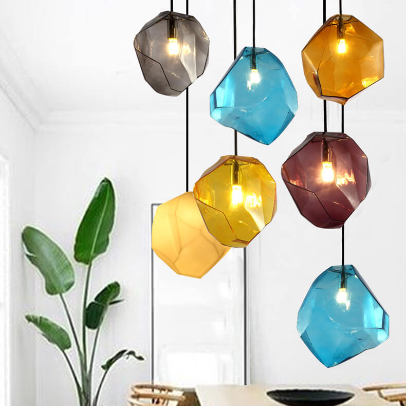 Modern Irregular Glass Pendant Light