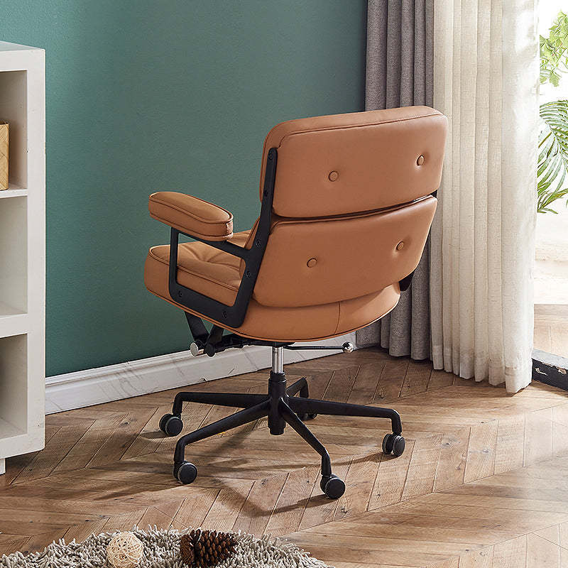 Minimalist Upholstered Leather Desk Chair