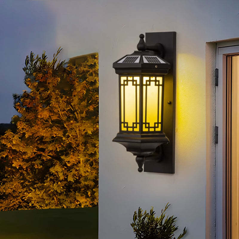Chinese Solar Cylinder Loft Aluminum Glass Wall Sconce