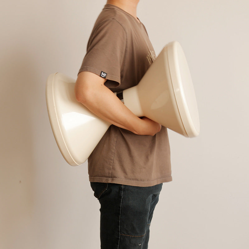 Contemporary Round Plastic Vanity Stool