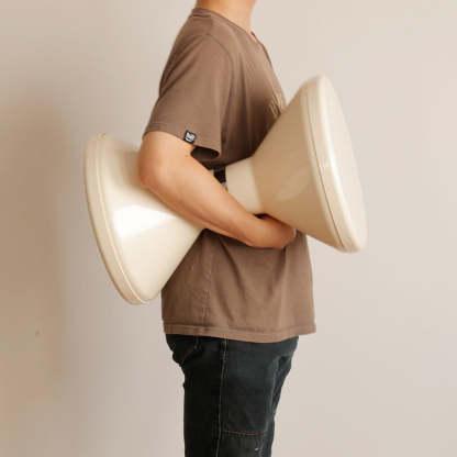 Contemporary Round Plastic Vanity Stool