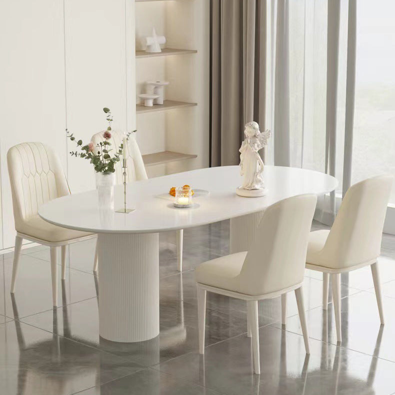 Minimalist PU Leather Steel Dining Chair