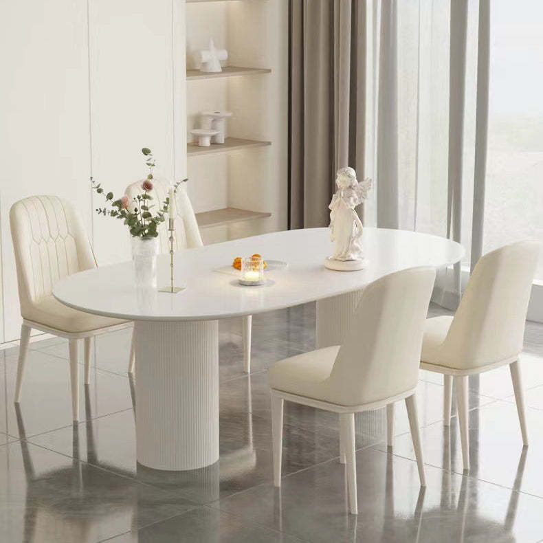 Minimalist PU Leather Steel Dining Chair