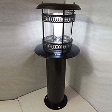 Solar Cylindrical Stainless Steel Landscape Light